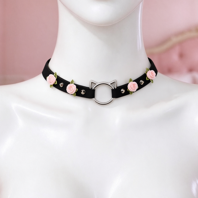 Rose Claw Cat Ear Choker