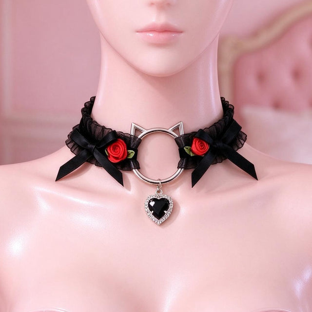 Kitten Kiss Lace Choker