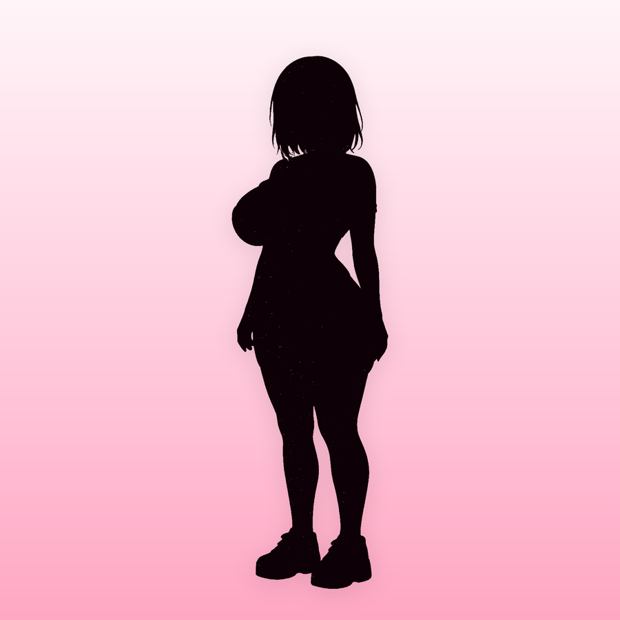 Sora in silhouette — the Sweetheart outfit is hidden until you own it