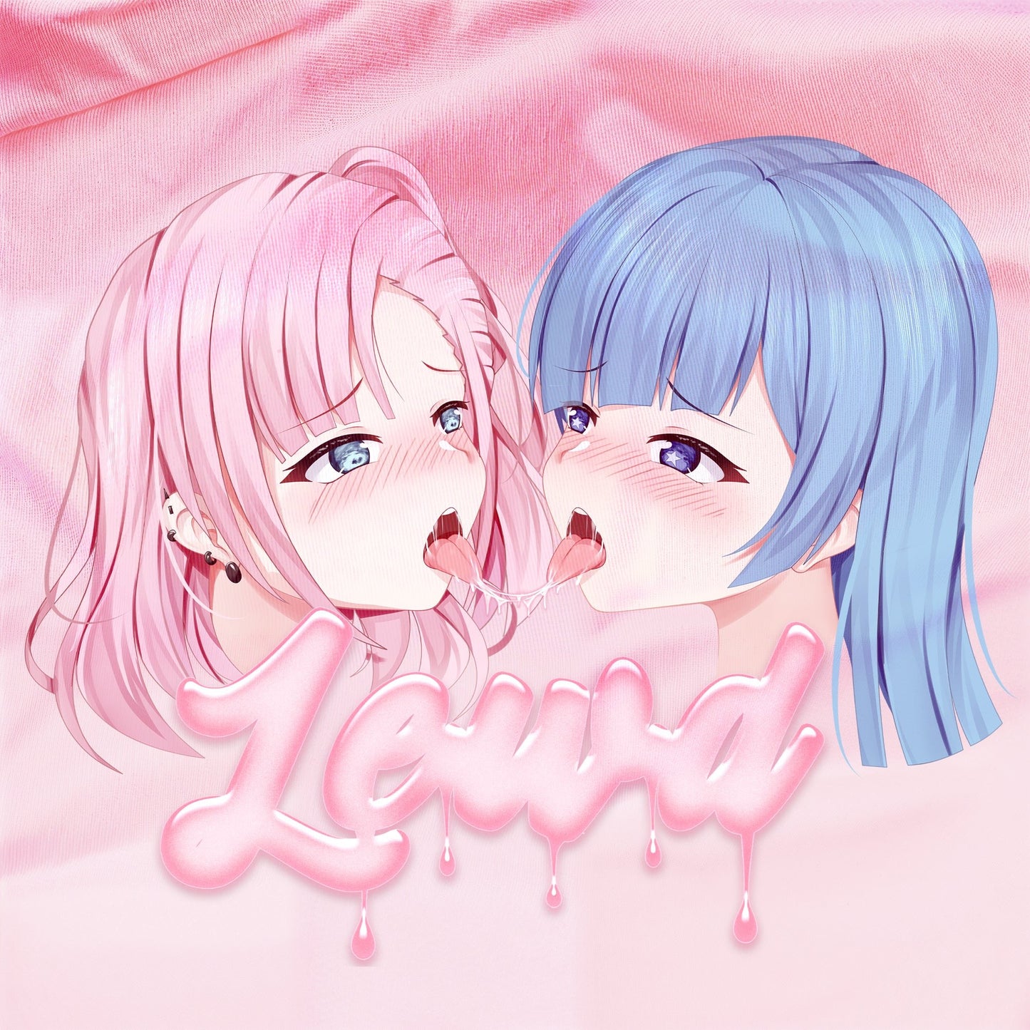 Yuri Pink Oversized T - Shirt: Channel Your Inner Waifu with Bold, Flirty Vibes! - Lewd Fashion