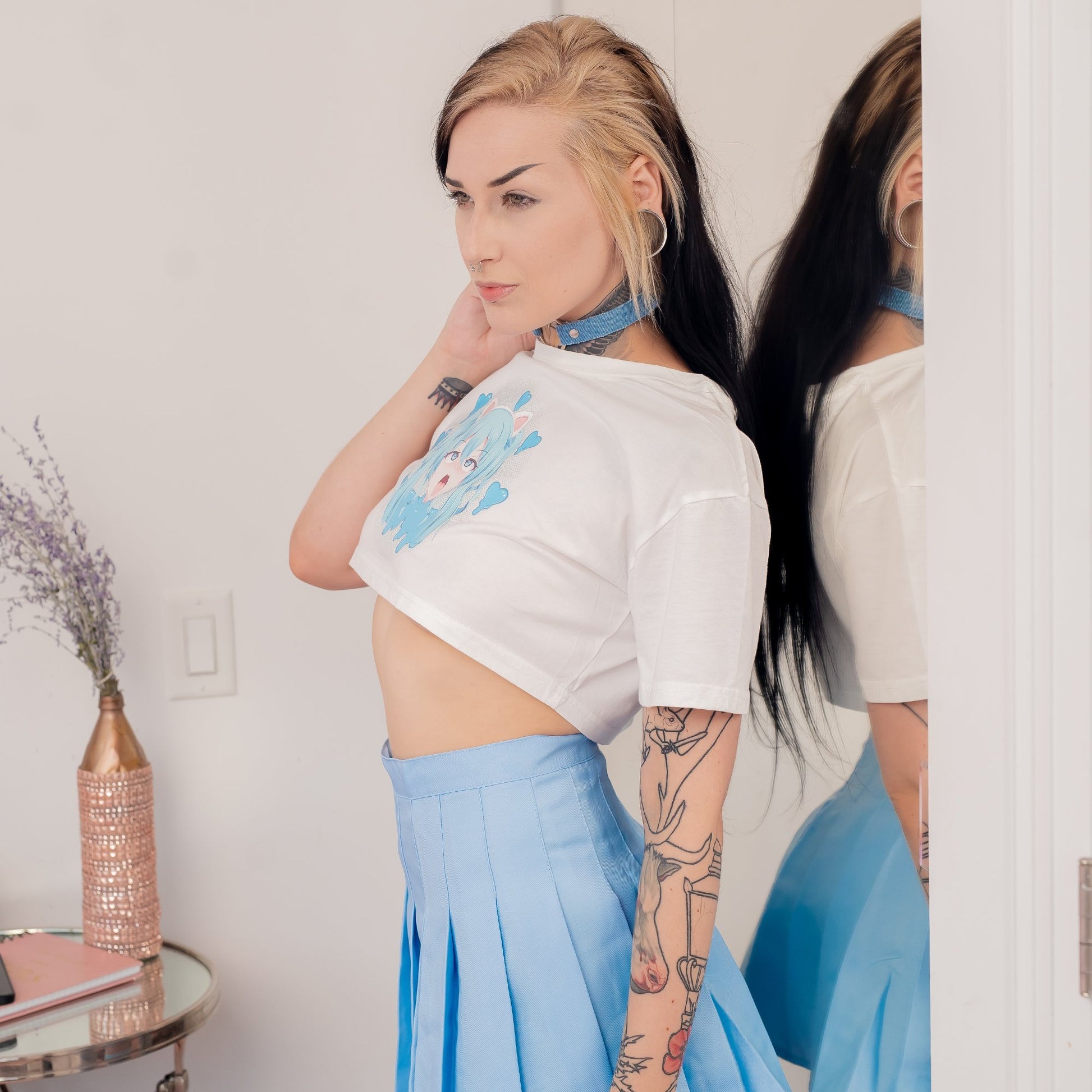 Ahegao Crop Top - Lewd Fashion