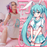 Bunnygirl Anime Side Peek Top