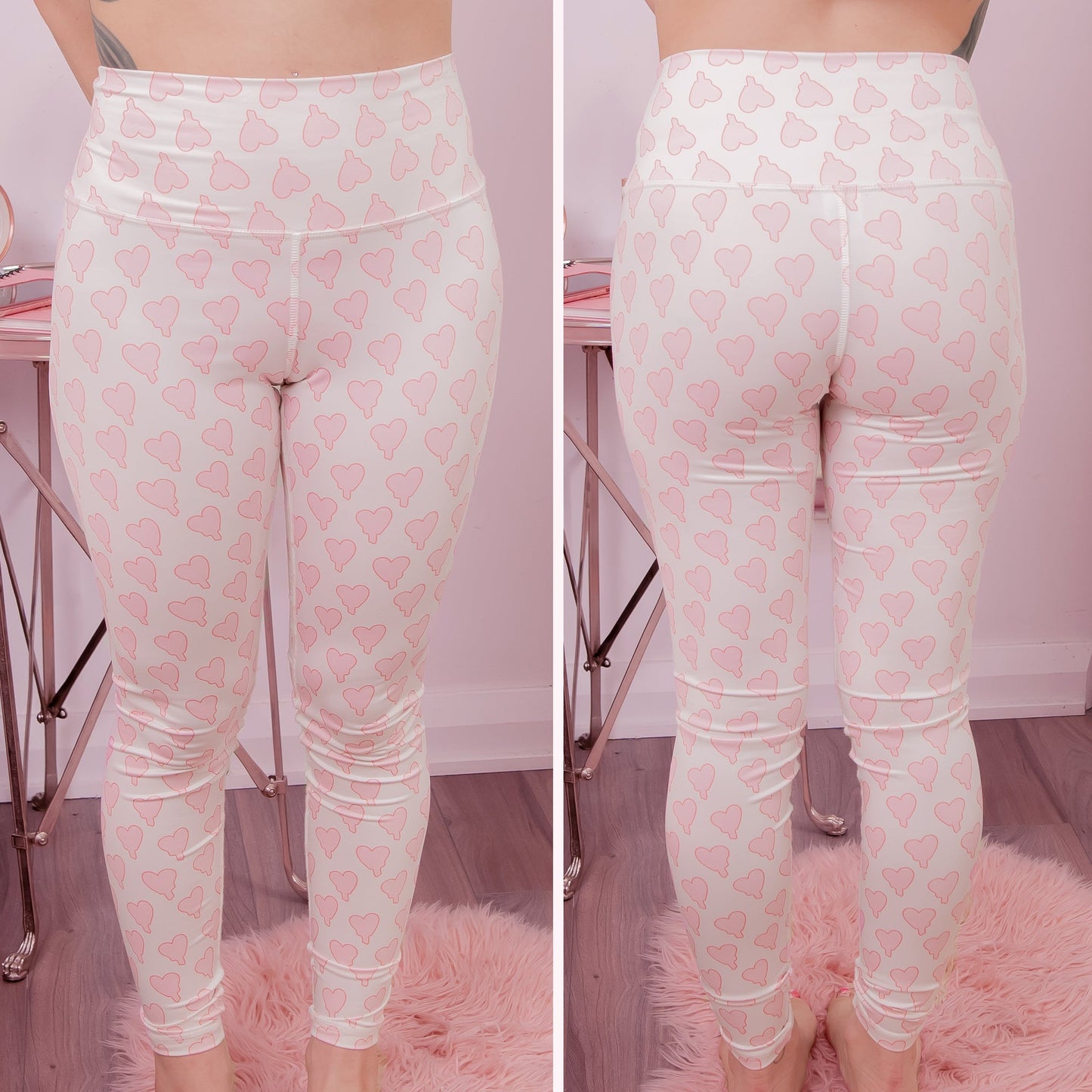 White Kawaii Leggings - Lewd Fashion