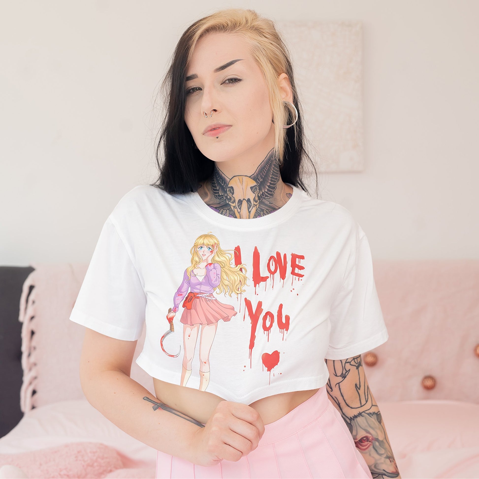 Yandere Crop Top - Lewd Fashion