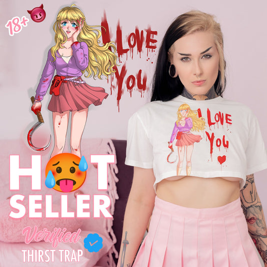 Yandere Crop Top - Lewd Fashion