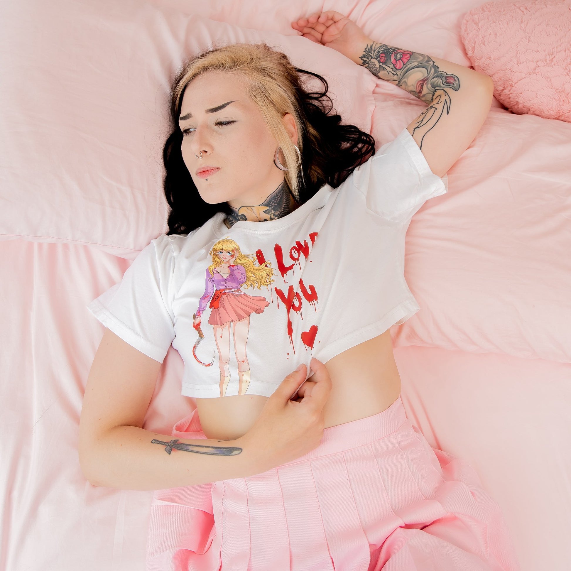 Yandere Crop Top - Lewd Fashion