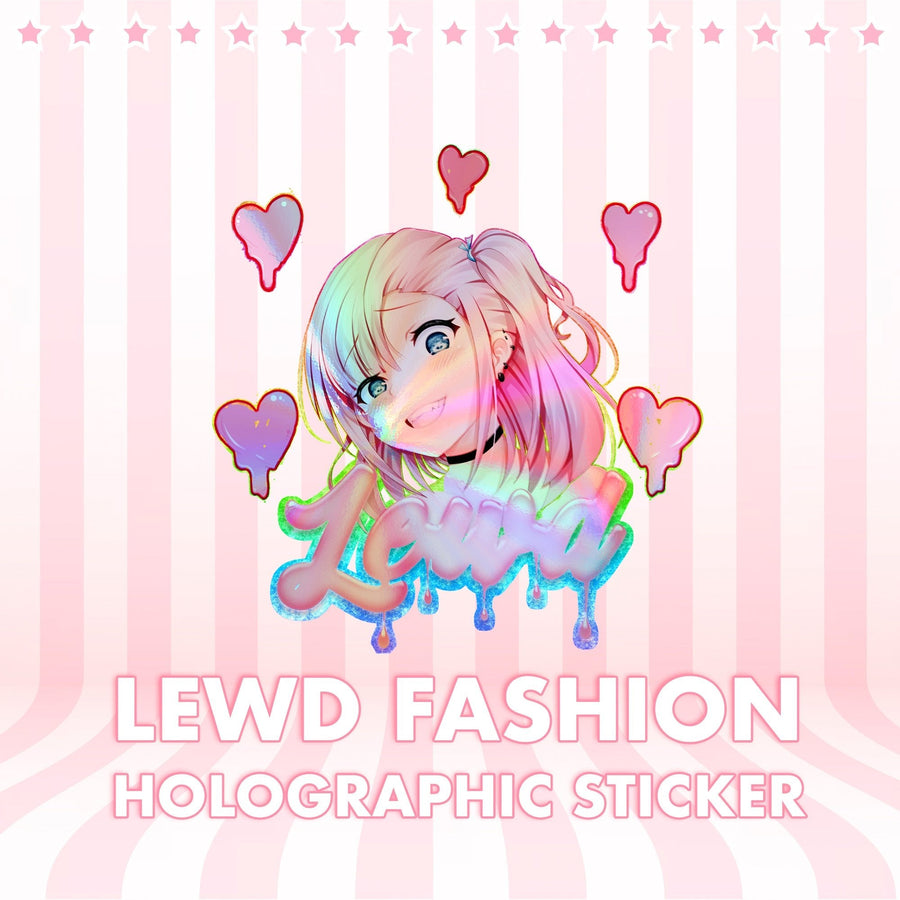 Anime Egirl Iridescent Vinyl Decal | LewdFashion
