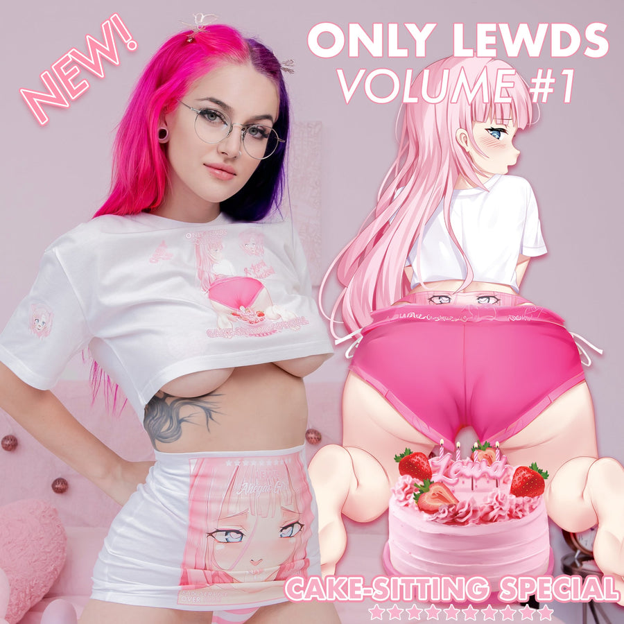 Only Lewds Vol 1 Crop Top Set | Anime Graphic Two Piece | LewdFashion