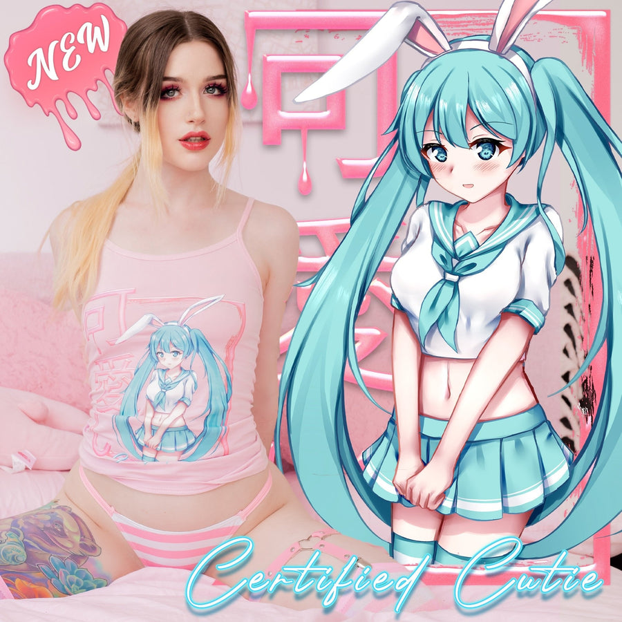 Kawaii Miku Crop Cami: Pink Anime Racerback Styling Guide
