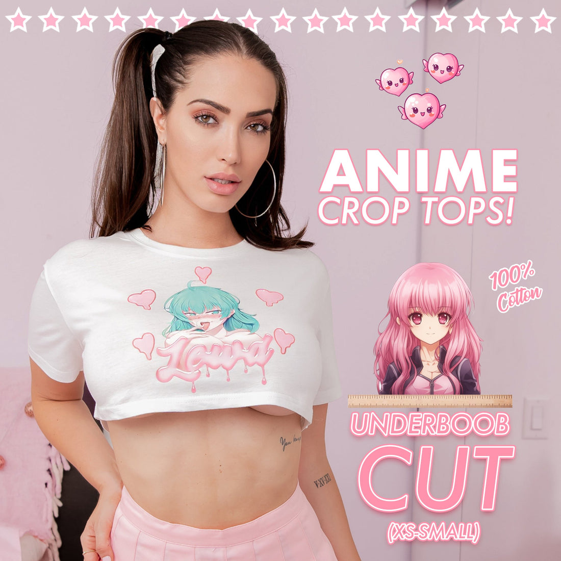Rock Your Look with Lewd Fashion's Anime Crop Tops - Lewd Fashion