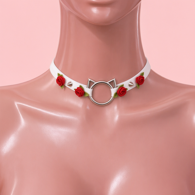 Rose Claw Cat Ear Choker