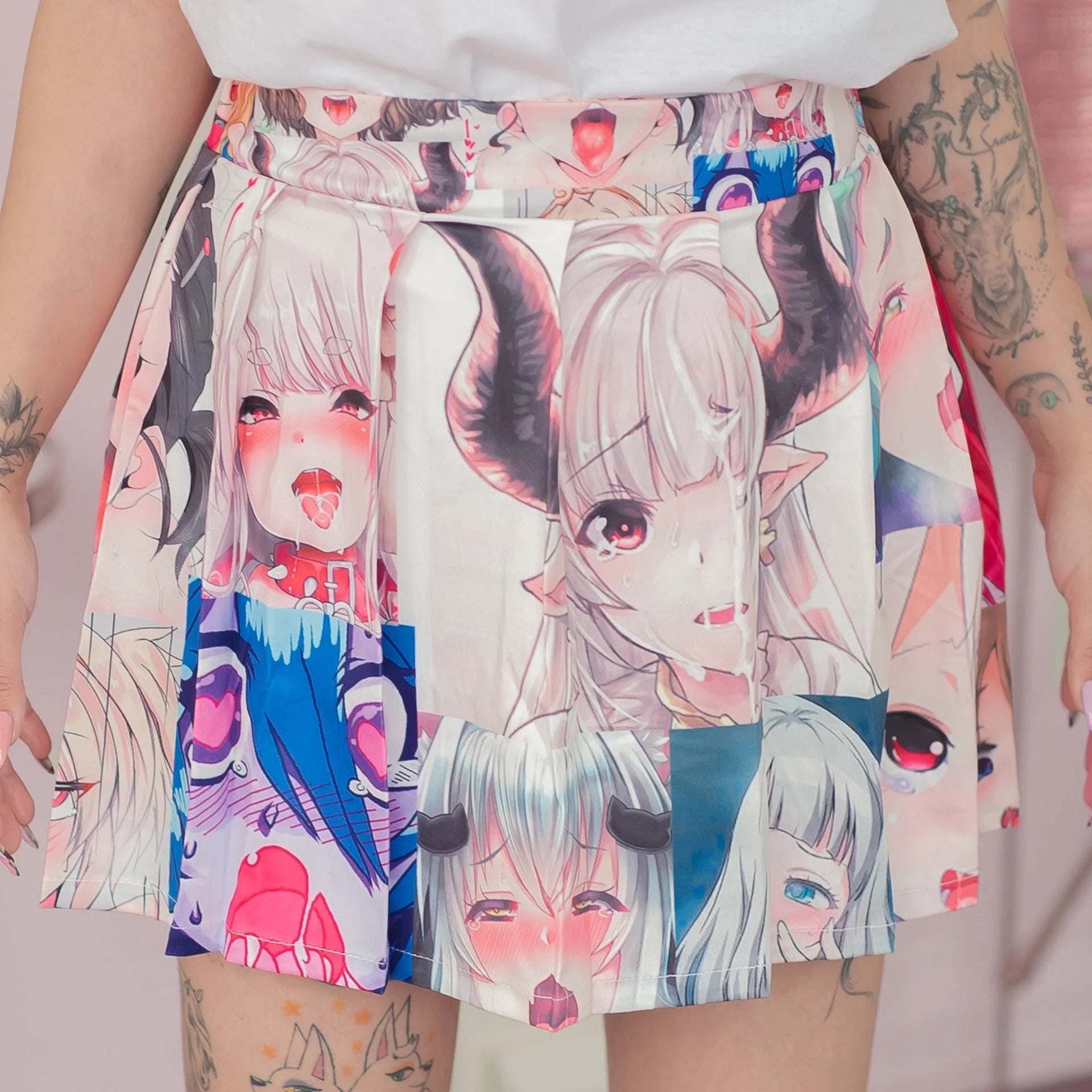 Ahegao Face Skirt