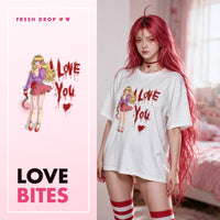 Yandere Confession White Oversized Shirt, Love Bites master thumbnail