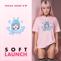 Brainrot Babe pink oversized shirt, SOFT LAUNCH master thumbnail
