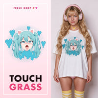 VSCO Catgirl White Oversized Shirt, master thumbnail