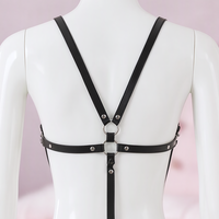 Hourglass full body harness, close-up of the top, back