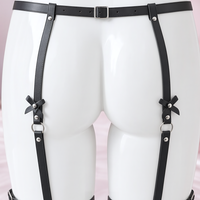 Bow Down leg harness, close-up of the back