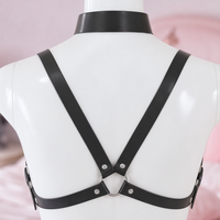 High Collar chest harness, close-up of the back
