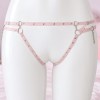 Bubblegum Bind leg harness, close-up of the back
