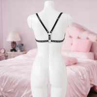 Fringe Benefits chest harness, back view on a mannequin