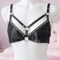 Fringe Benefits chest harness, close-up of the top, front