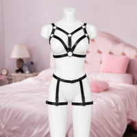 Garter Girl full body harness, front view on a mannequin