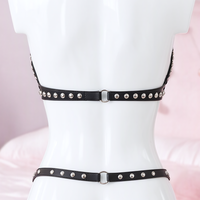 Metal Bikini chain harness, close-up of the bottom, back