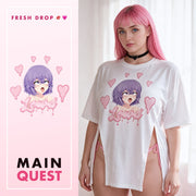 Lewd Otaku Side Peek Top