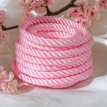 Pastel Pink Soft Cotton Rope for Shibari & Role - Playing - Lewd Fashion