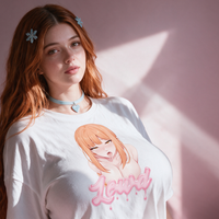 Dommy Mommy Ahegao White Oversized Shirt lookbook video - front and back of the dommy mommy ahegao print white oversized shirt