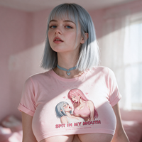 Spit In My Mouth Pink Crop Top — Collection Edition — listing video
