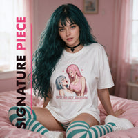 Spit In My Mouth White Oversized Shirt — Collection Edition — Signature Piece