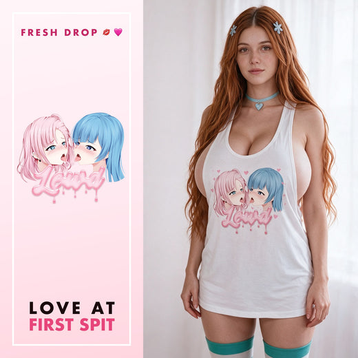 Yuri White Racerback Tank Top, master thumbnail