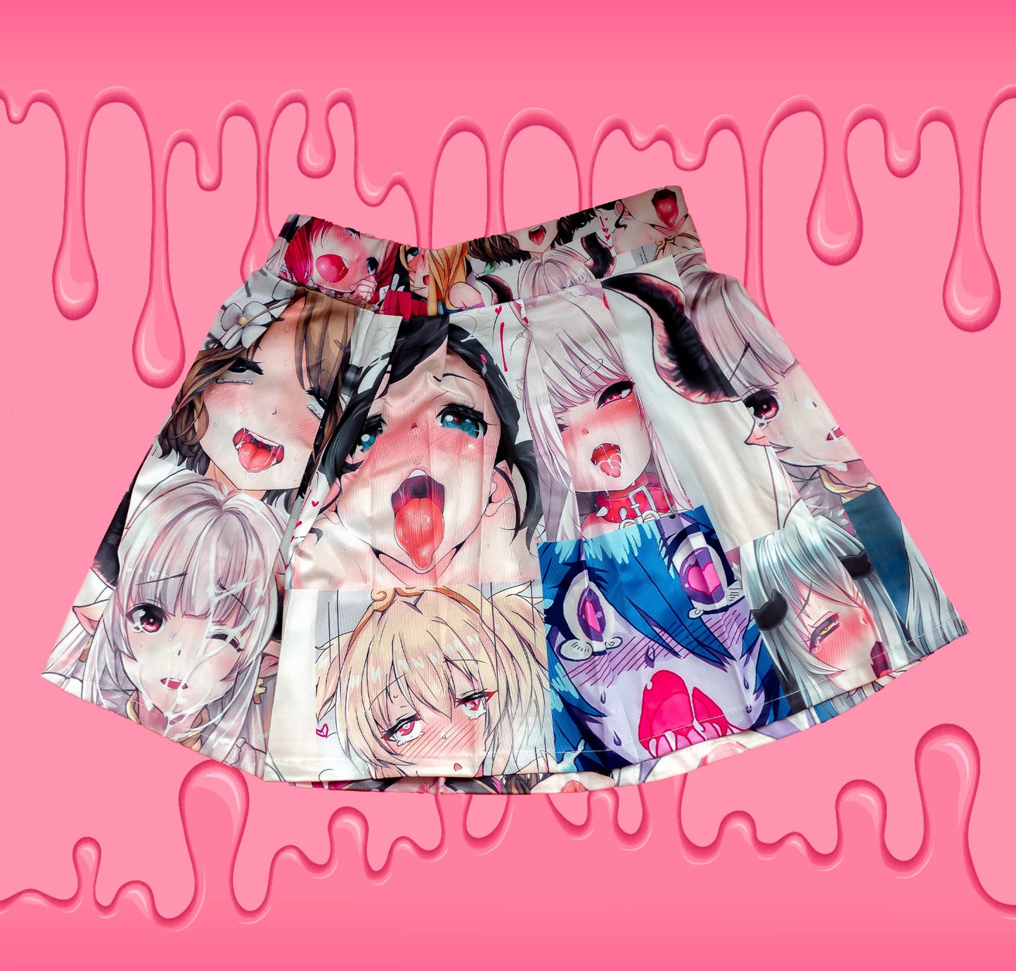 Lewd Ahegao Face Skirt - Lewd FashionAhegao Face Skirt by Lewd Fashion