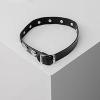 Black Heart-Shaped Choker Necklace by Lewd Fashion