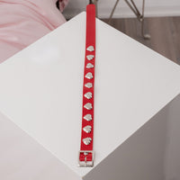 Red Heart-Shaped Choker Necklace by Lewd Fashion