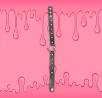 Black Spiked Heart-Shaped Choker Collar by Lewd Fashion
