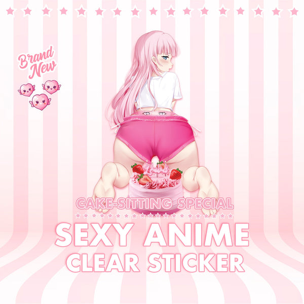 Sexy Anime Clear Sticker - Lewd Fashion