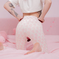 White Kawaii Leggings - Lewd Fashion