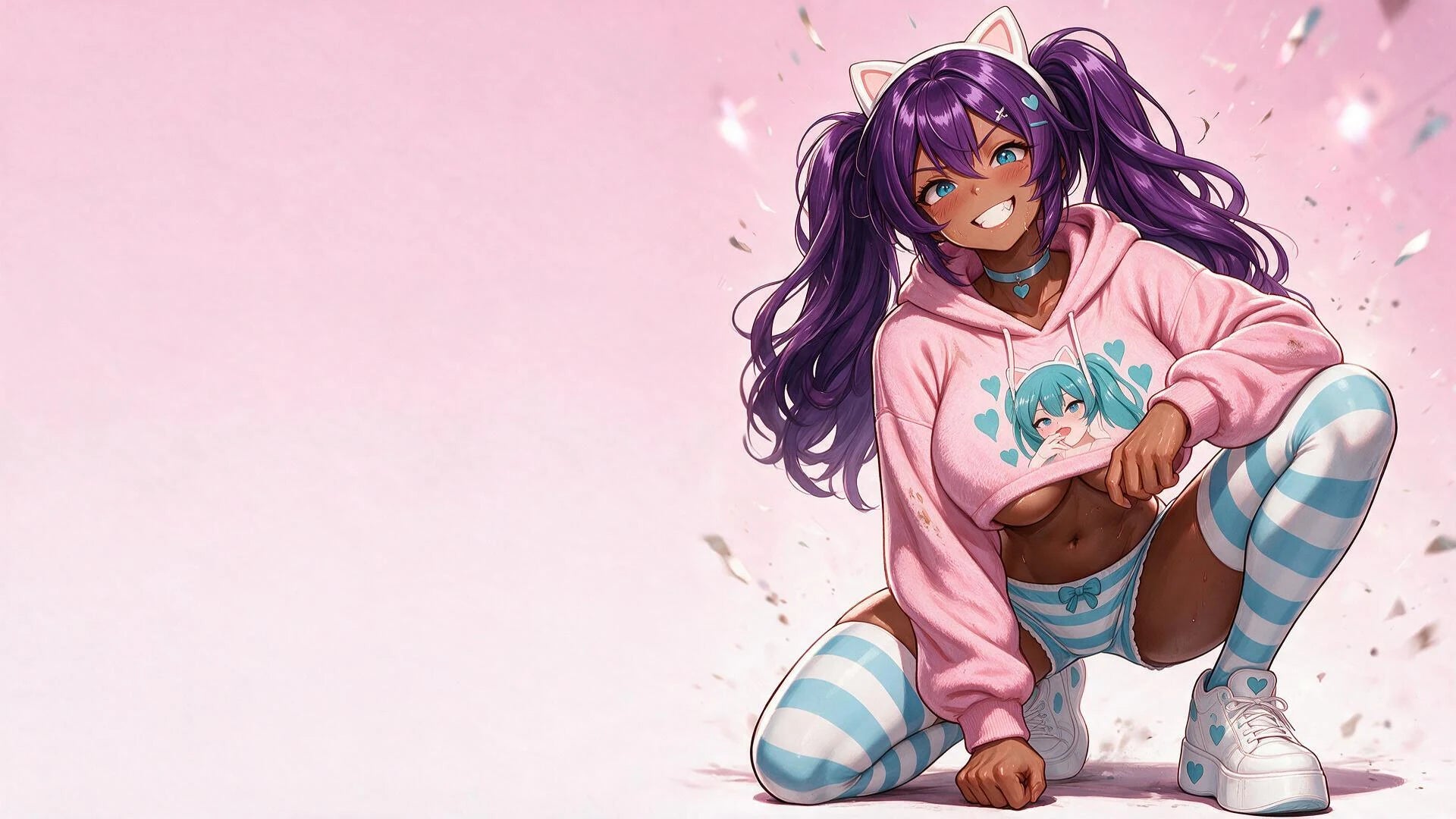 NAMI as TOP GIRL in Clout Queens, awaiting her animated ending